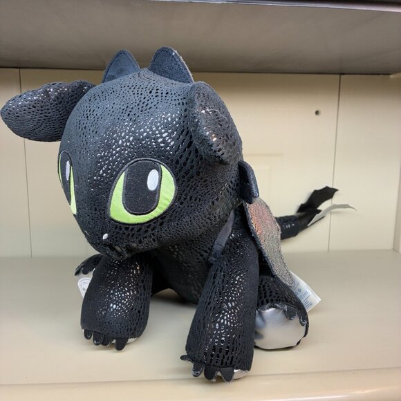 BAB Build a Bear Toothless How to Train Your Dragon Plush 25th Celebration WINGS - Picture 8 of 8